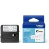 Brother Btag-135 Ruban pour étiqueteuse Blanc/transparent 12 mm x 4 m
