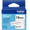 Brother, Ruban d'étiquetage, Btag (1.20 cm, Rouge, Blanc)