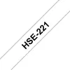 Brother HSe-221 (HSE-221) Tape Zwart op wit (8.8 mm)