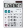 Calculatrice de bureau SHARP SH-EL340W - Ecran à 12 chiffres - Blanc - Energie solaire