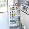 Yamazaki Smalle Trolley voor Keuken of Badkamer - Tower - Wit
