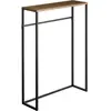 CALICOSY YAMAZAKI - Console dentrée métal et bois - L60 cm - Noir