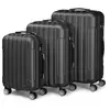 ALIGHTUP Set de 3 Valises avec Serrure à Combinaison, ABS, 4 Roues Piv...