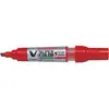 Marqueur Permanent V-Super Color pointe biseautée moyen Rouge Pilot