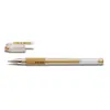 PILOT - Stylo bille à encre gel G1 Grip, largeur du tracé: or encre fluide, poignée caoutchoutée ergonomique or, largeur de tracé: 0,5 mm, bille: 0,7 mm, pointe l