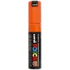 Uni-ball Posca Marqueur pointe large biseautée Orange foncé