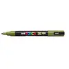 Marqueur à pigment POSCA PC-3M - UNIBALL - Vert kaki - Pointe ronde - Indélébile - Opaque