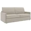 VENTE-UNIQUE Canapé 3 places convertible express en tissu CALIFE - Beige- Couchage 140 cm - matelas 18 cm
