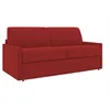 VENTE-UNIQUE Canapé 2 places  convertible express en tissu CALIFE - Rouge - Couchage 120 cm - Matelas 22 cm