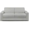 VENTE-UNIQUE Canapé 3 places convertible express en tissu chiné gris -...