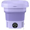 TRAHOO Machine À Laver Portable Pliable Avec Essoreuse Automatique Mini Sous-Vêtements Chaussette Dortoir Machine À Laver 8L Eu