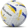 TaylorMade SpeedSoft Ink Golfballen 2026 - Blauw Geel - 12-Stuks