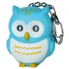 Porte clefs LED Chouette bleu