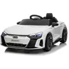 Voiture électrique 12V Audi RS E-tron GT pour enfants de 3 à 5 ans - LALAHO - Blanc - 3 vitesses