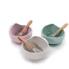 Bo Jungle B-Suction Bowl Roze Kommetje met Lepel B500620