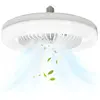 COOCHEER Ventilateur de plafond fermé avec lumière, lampe E27 30W vent...
