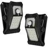 COOCHEER Lampe solaire d'extérieur 45 LED avec détecteur de mouvement ...