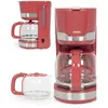 LIVOO Cafetière Electrique 1000W 15 tasses-Classique inox ROUGE haute qualité