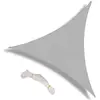 YUDO Voile d'ombrage en polyester Oxford gris anti-UV 8x8x8ft pour ter...