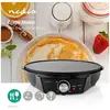 Crêpière 30 cm 1000W Revêtement antiadhésif Réglage de la température Voyant Fond antidérapant 33 cm Familiale Haute qualité