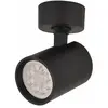 LARISSA LIGHTING Plafonnier Orientable D60 Pour Ampoule led GU10 Noir Mat zambelis