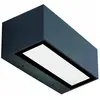Applique Murale Extérieure LED 26W IP65 Gris Foncé ZAMBELIS - Blanc ch...