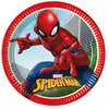 8 Assiettes En Carton Spiderman Fighter 23 Cm
