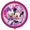 BALLON ALUMINIUM ROND MINNIE 45CM ROSE