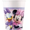 Procos 8 Gobelets en carton Minnie Junior 200 ml - Rose