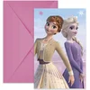 Procos Vegaoo - 6 Elsa Frozen uitnodigingen met enveloppen
