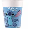 Gobelets en carton - DEGUISE TOI - Stitch - 200 ml - Bleu