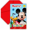 Disney Mickey Mouse Uitnodigingen Versiering 6 stuks