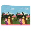 Procos 86515 - Nappe en Plastique, Motif Macha et l'ours, 120 x 180 cm...