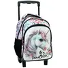 Sac à dos à roulettes Licorne Magique 30 CM Trolley maternelle