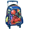 Sac à dos à roulettes Spiderman Marvel Bleu 30 CM Trolley Maternelle