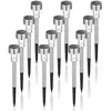 TIGREZY Lampe Solaire Extérieur, Lampe Solaire Extérieur Jardin,Étanche Lumière Solaire Extérieur pour Terrasse, Pelouse, Jardin, Allée, Chemins, Acier