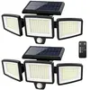 TIGREZY Lampes solaires d'extérieur 2500 lm, 210 LED de sécurité avec ...