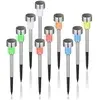 TIGREZY Lot de 10 lampes solaires d'extérieur étanches à LED en acier ...