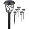 TIGREZY Lot de 6 lampes solaires d'extérieur pour allée de jardin, tro...