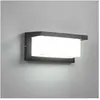 TIGREZY Applique Murale 12W,Extérieur Moderne led Étanche IP65 Mur Lampe,En Aluminium Eclairage Décoration Lumière Pour Cour Jardin Terrasse Proche Mur