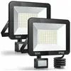 50W Projecteur led Exterieur Detecteur de Mouvement 2 Pièce-5000LM 600...