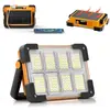 LABLANC Lampe de travail rechargeable à led, projecteur à led avec port usb, projecteur portable avec 4 modes, lumières de sécurité étanches pour la pêche,