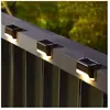Lot de 4 lampes solaires d'extérieur à del étanches pour escaliers ext...