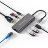 XtremeMac 8-ports USB-C Hub - 4K HDMI - Grijs