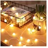 Ensoleille - Guirlande lumineuse de 5 m, 50 boules, alimentée par batt...