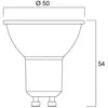 Sylvania Lampe LED Directionnelle RefLED Superia Retro ES50 6W 600lm 8...