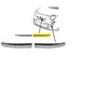 BUMPERLIJST LINKS VOOR Chroom - naast KOPLAMP 1604583 Van Wezel