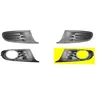 Van Wezel BUMPERGRILL ONDER LINKS met MISTLICHTGAT ZWART/Chroom