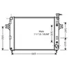 RADIATEUR CHEROKEE 47i MT/AT 01- 21002044 International Radiators