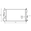 RADIATEUR Insignia 1.4 i 04/11- 37002591 International Radiators